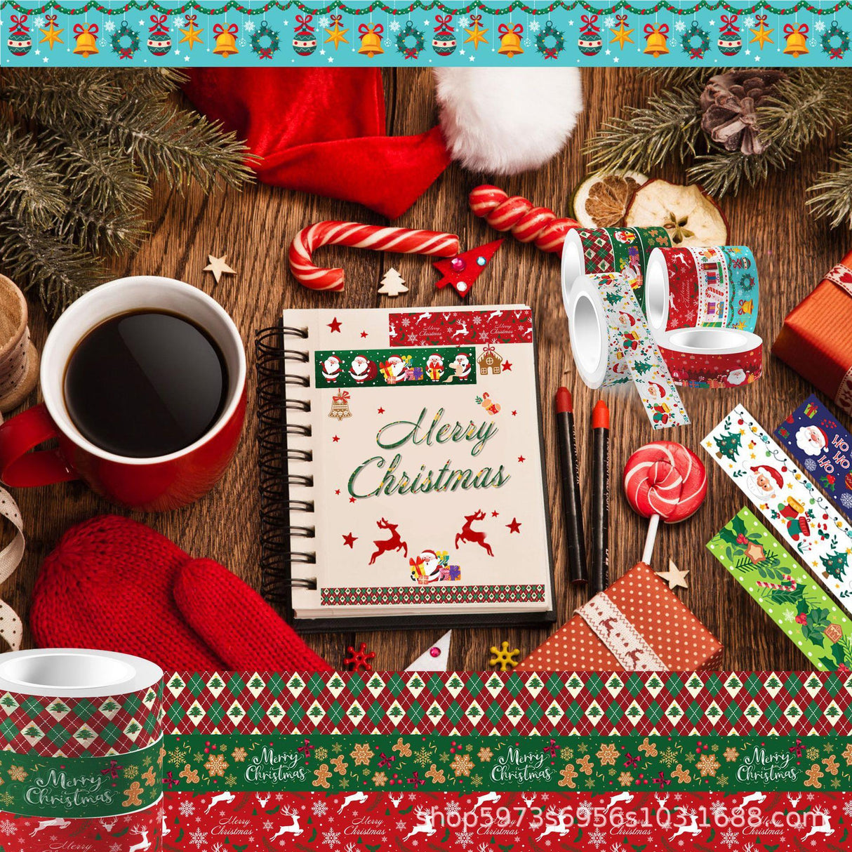12rolls christmas washi-tape(T26033004)
