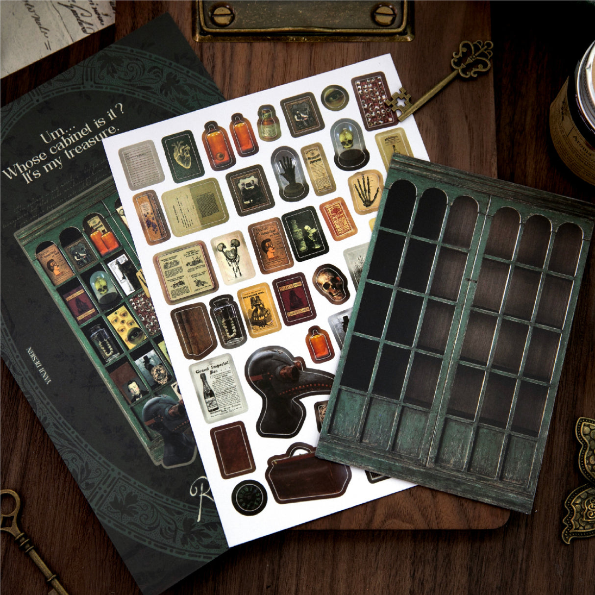 2 sheets gothic cabinet sticker pack(S26041603)