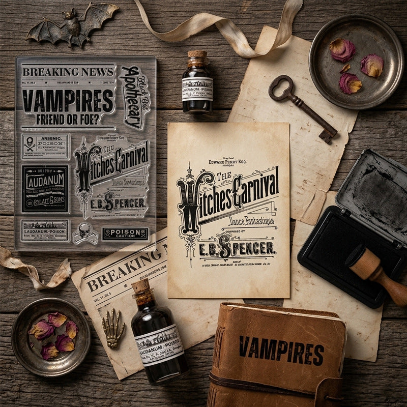 1pc dark gothic stamp(Z26053006)