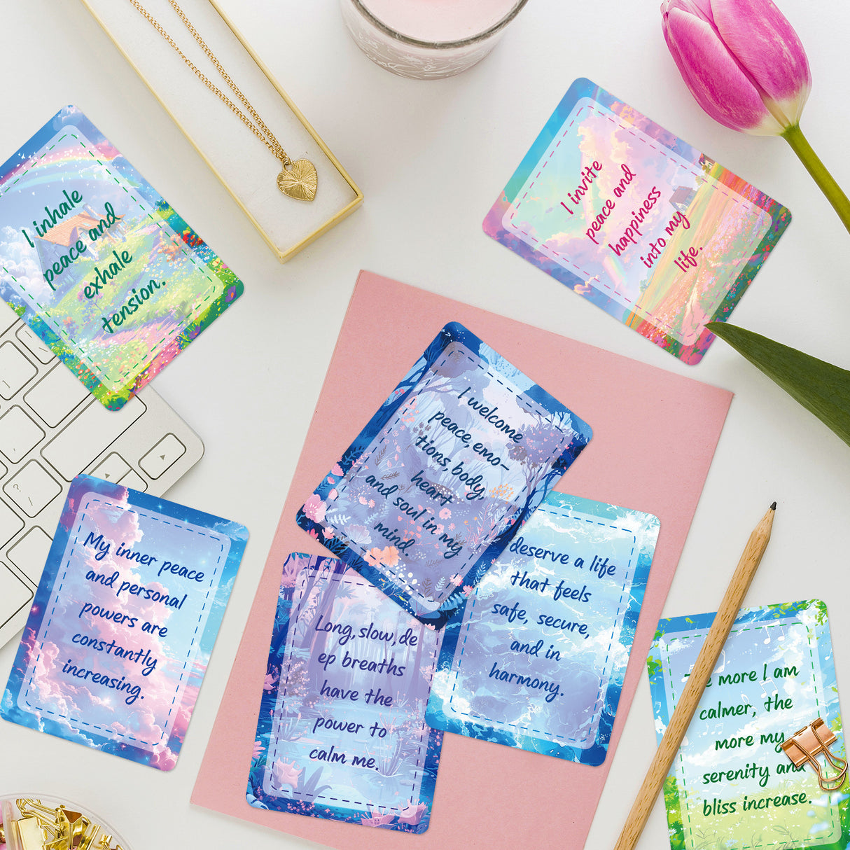 50pcs words ATC card (C25082502)