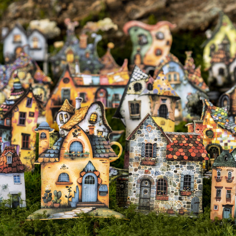 50pcs strange house sticker box (S25062701)