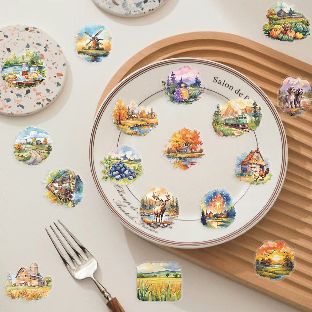 50pcs coutryside landscape sticker pack(S26061806)