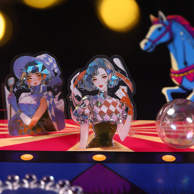 10pcs professional PET(shell light)sticker pack (S25090903)