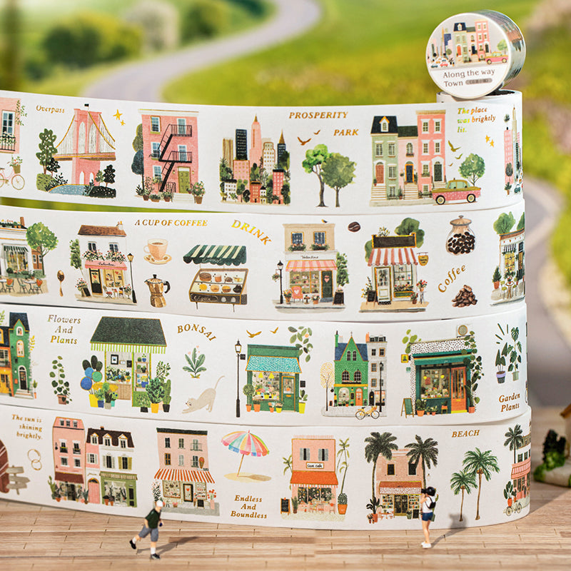 1 roll street scene washi-tape (T26060301)