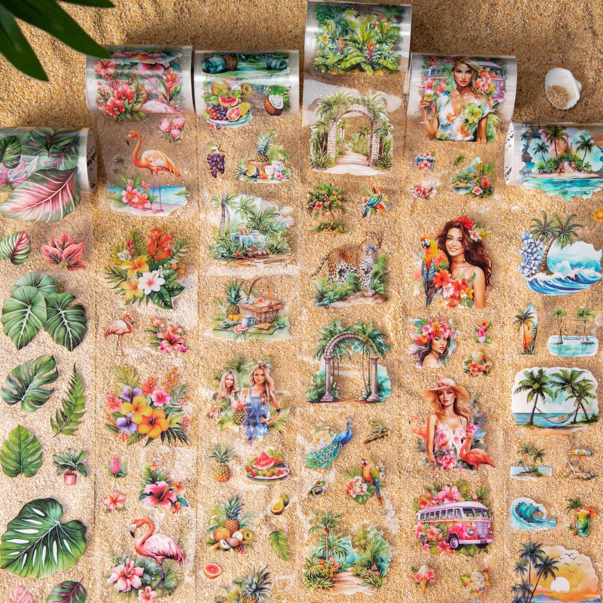 1 roll tropical landscape PET-tape (T25062802)