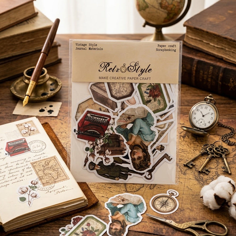 Vintage sticker pack 80pcs(S26090910)