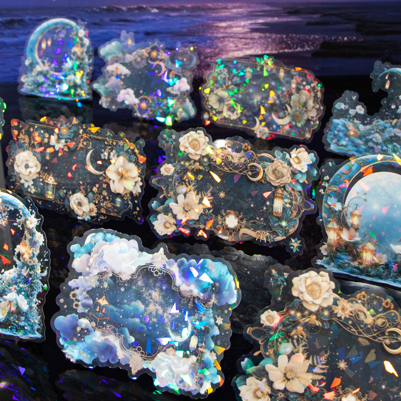 10pcs magic galaxy PET-sticker pack (S25092507)