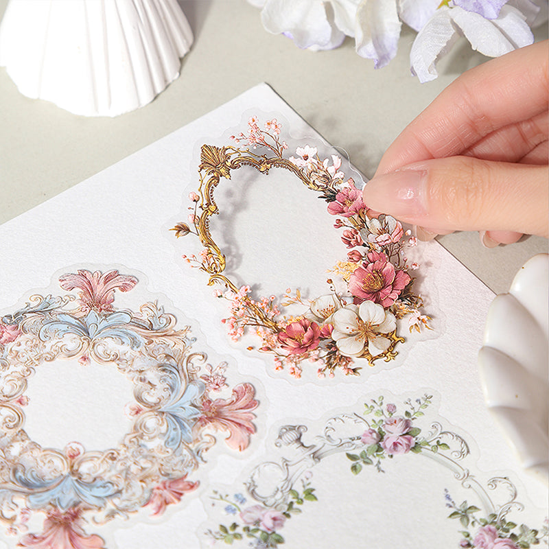 16pcs flower frame sticker pack(S26071908)