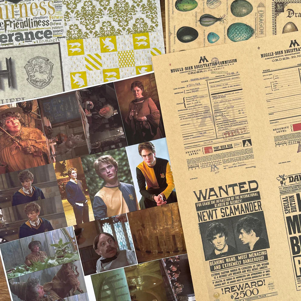 A4 size hufflepuff Style paper & sticker 25 pcs(S26011204)