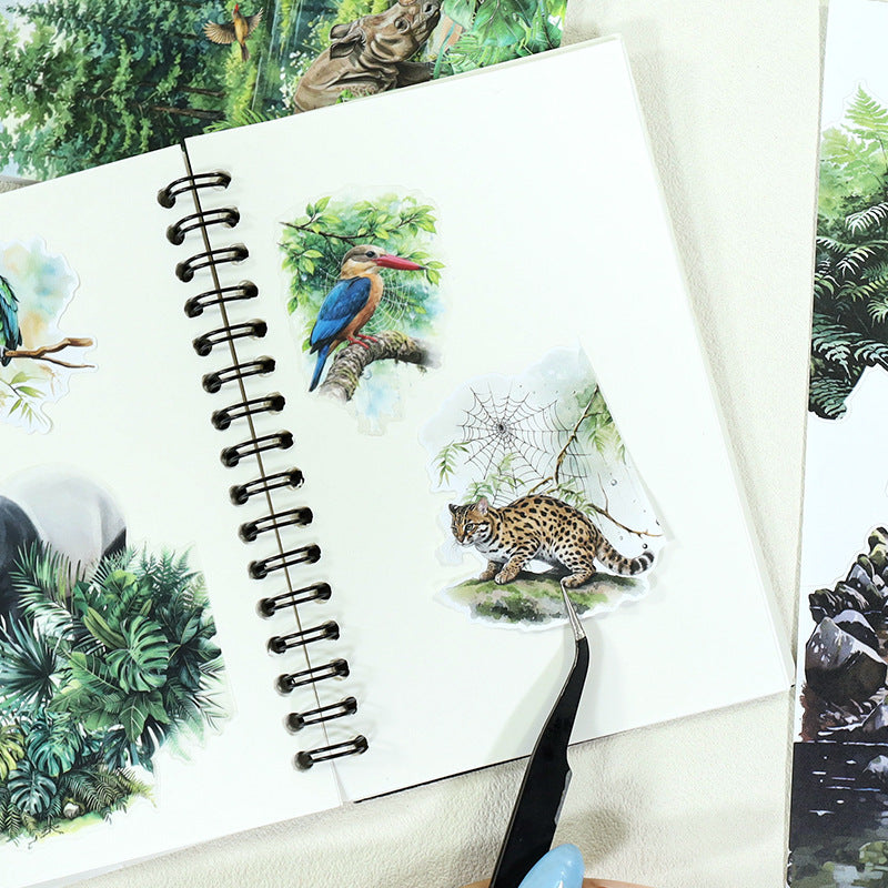 A5 size 20pages animal sticker book(TZB26050707)