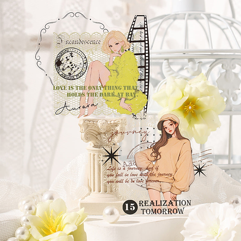 10pcs character words sticker pack (S25071802)