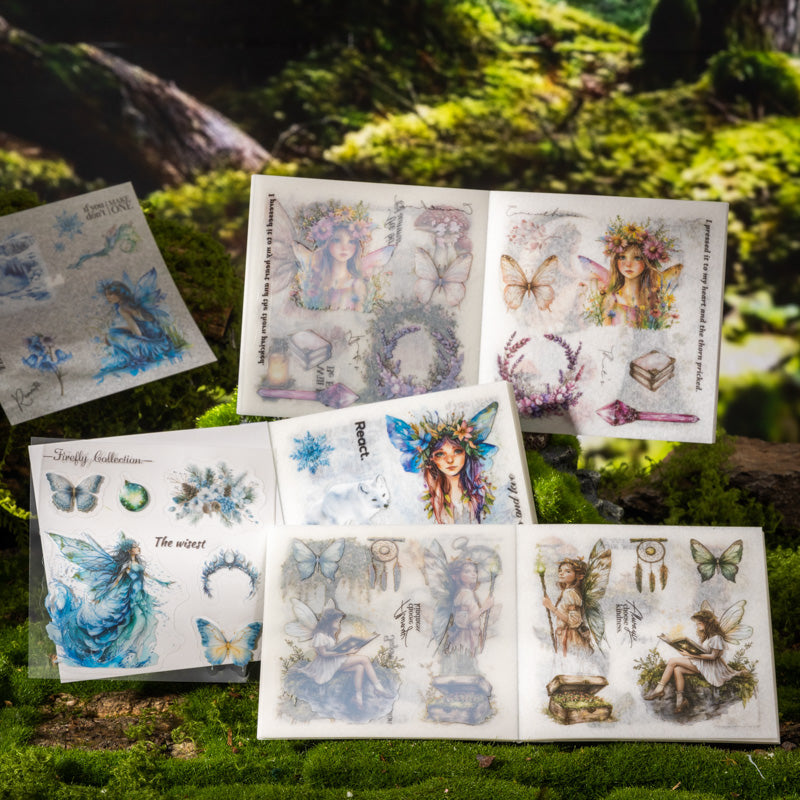 20sheets PET+washi sticker book(TZB25090102)