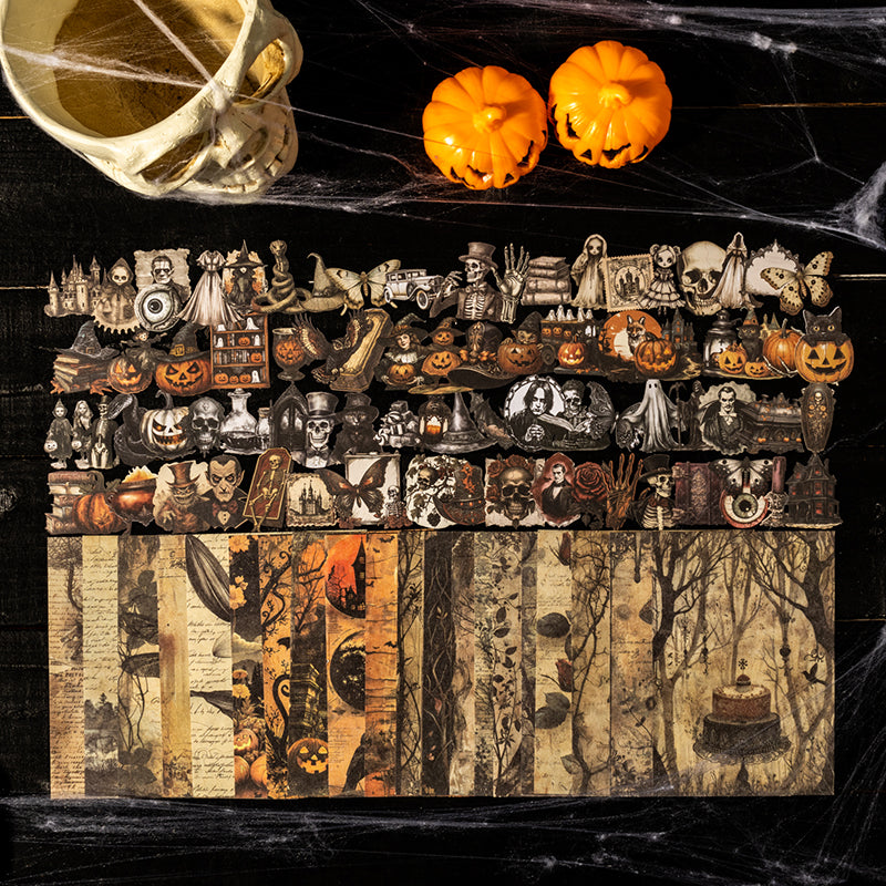 60pcs Halloween sticker+paper pack (S25072002)