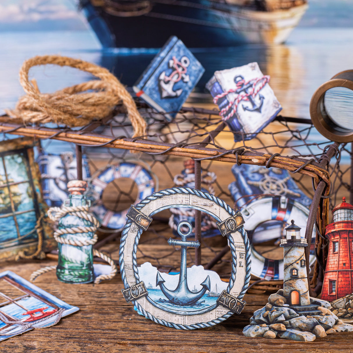 10pcs maritime card-sticker pack (S25070803)