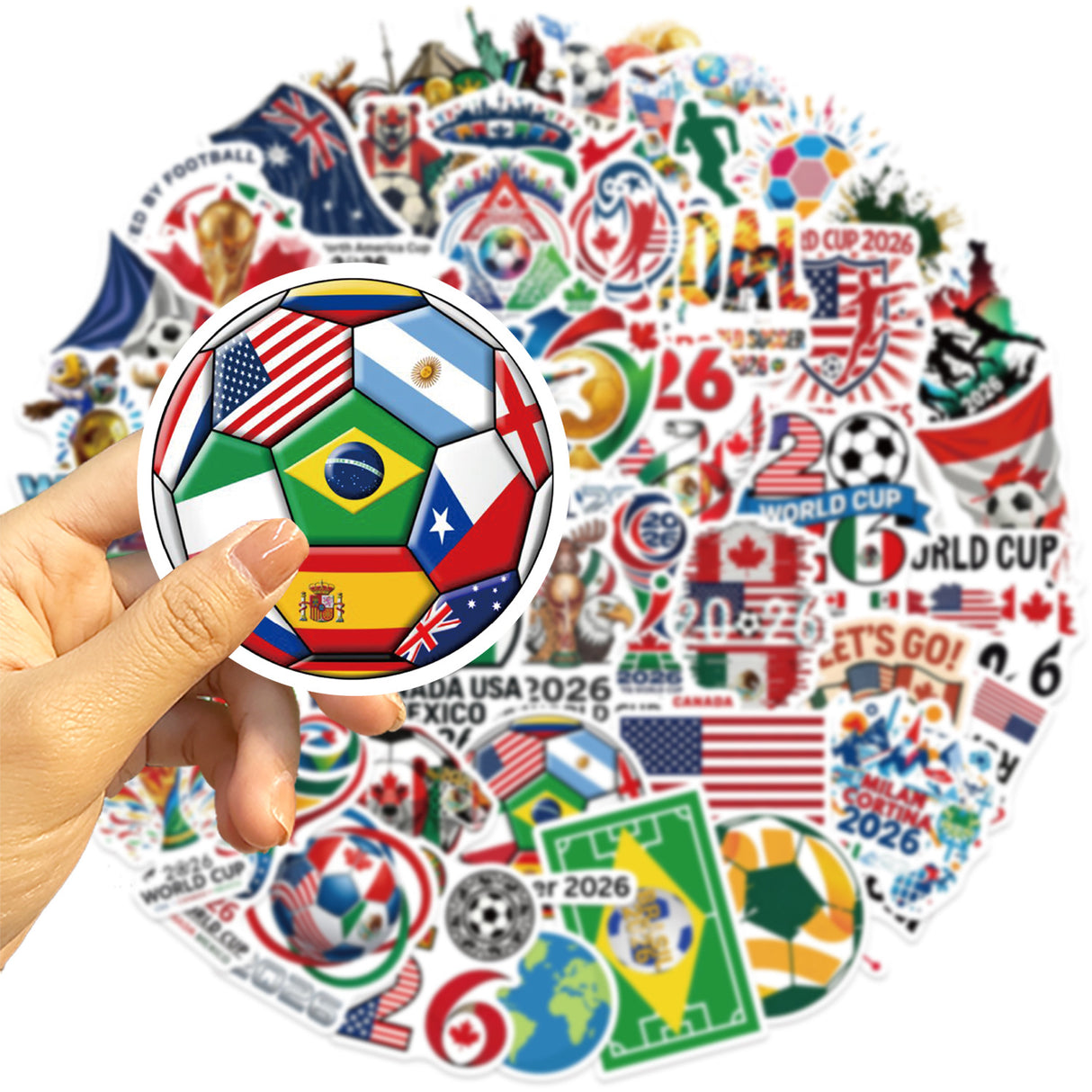 50pcs world cup sticker pack(S26032703)