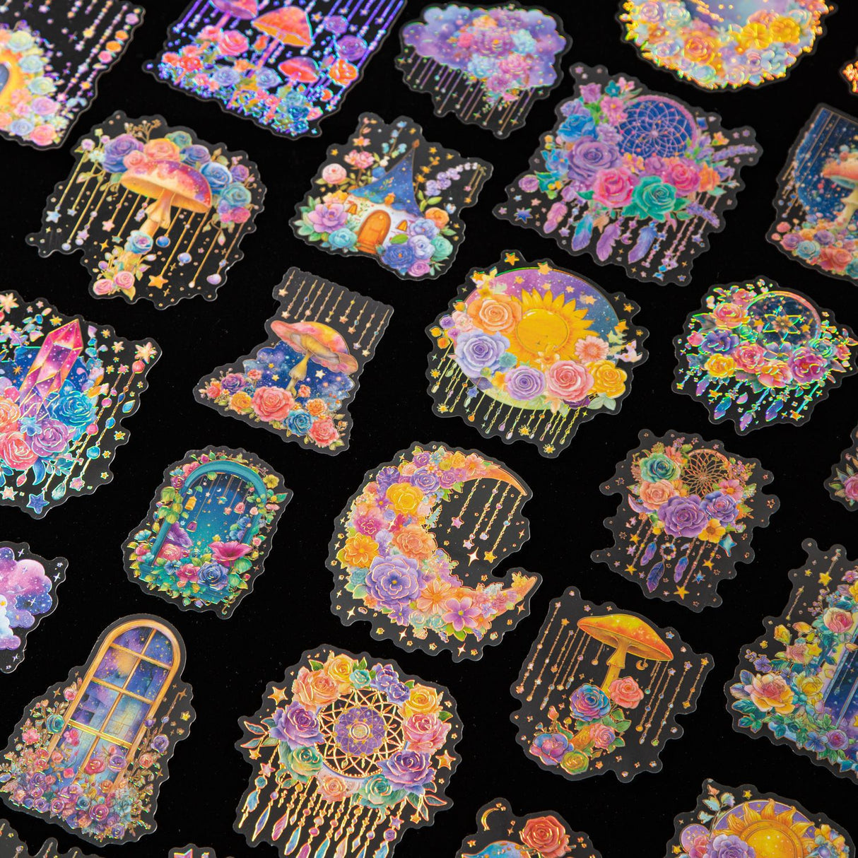 10pcs watercolor fantasy world sticker pack (S25071004)