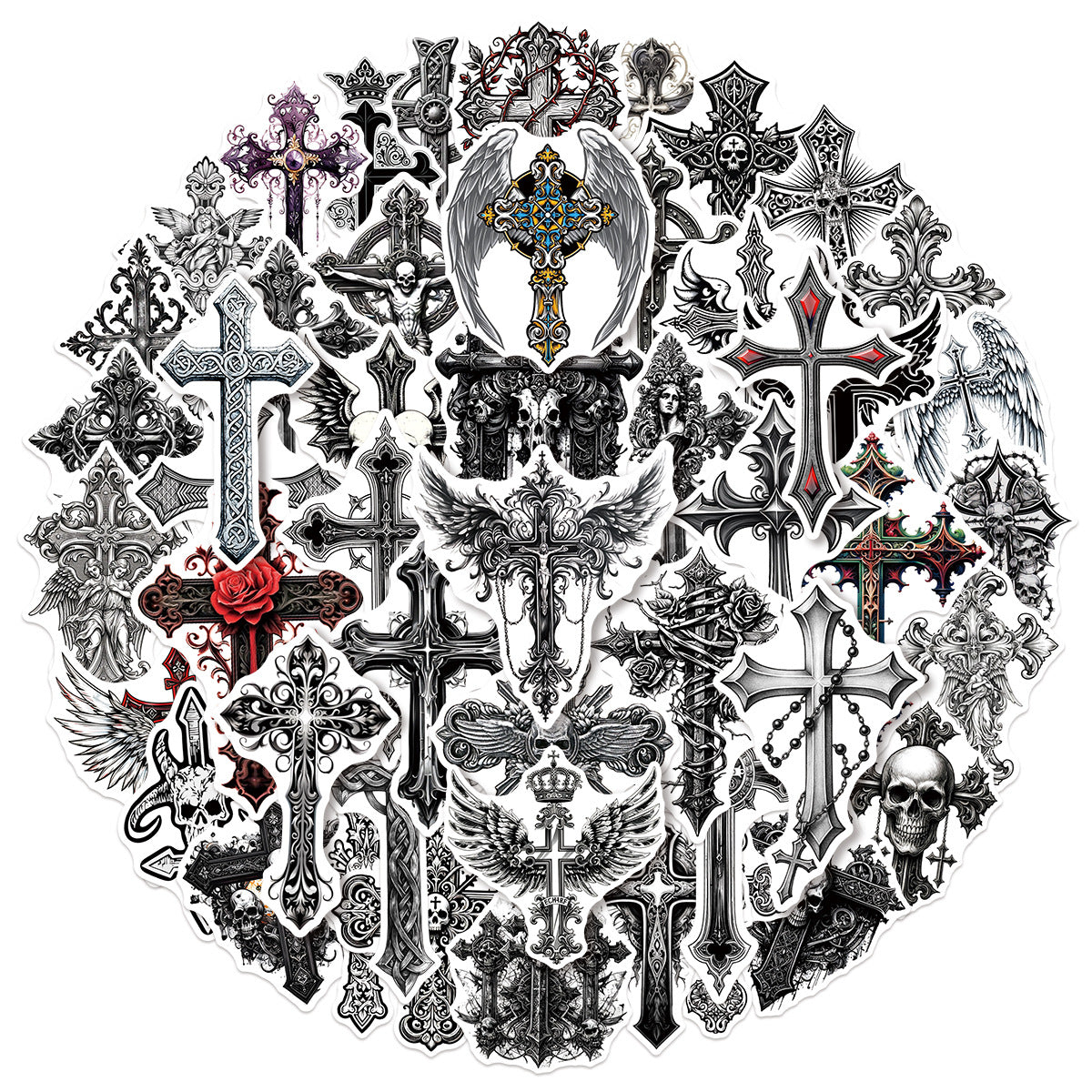 50pcs gothic sticker pack(S26061802)