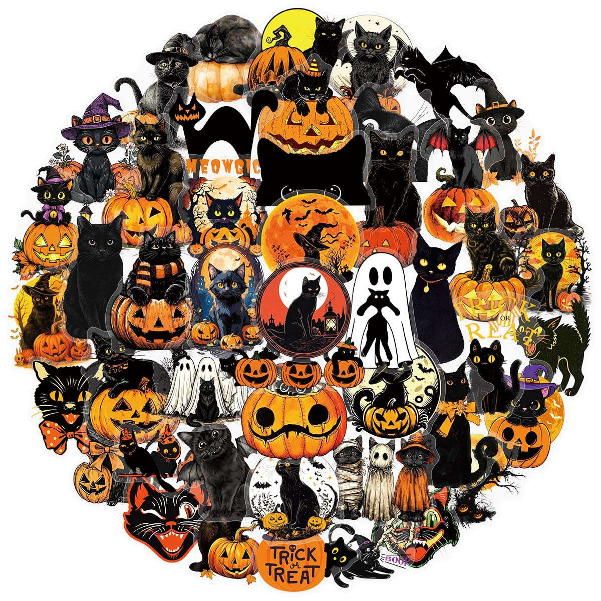 50pcs halloween sticker pack(S26061801)