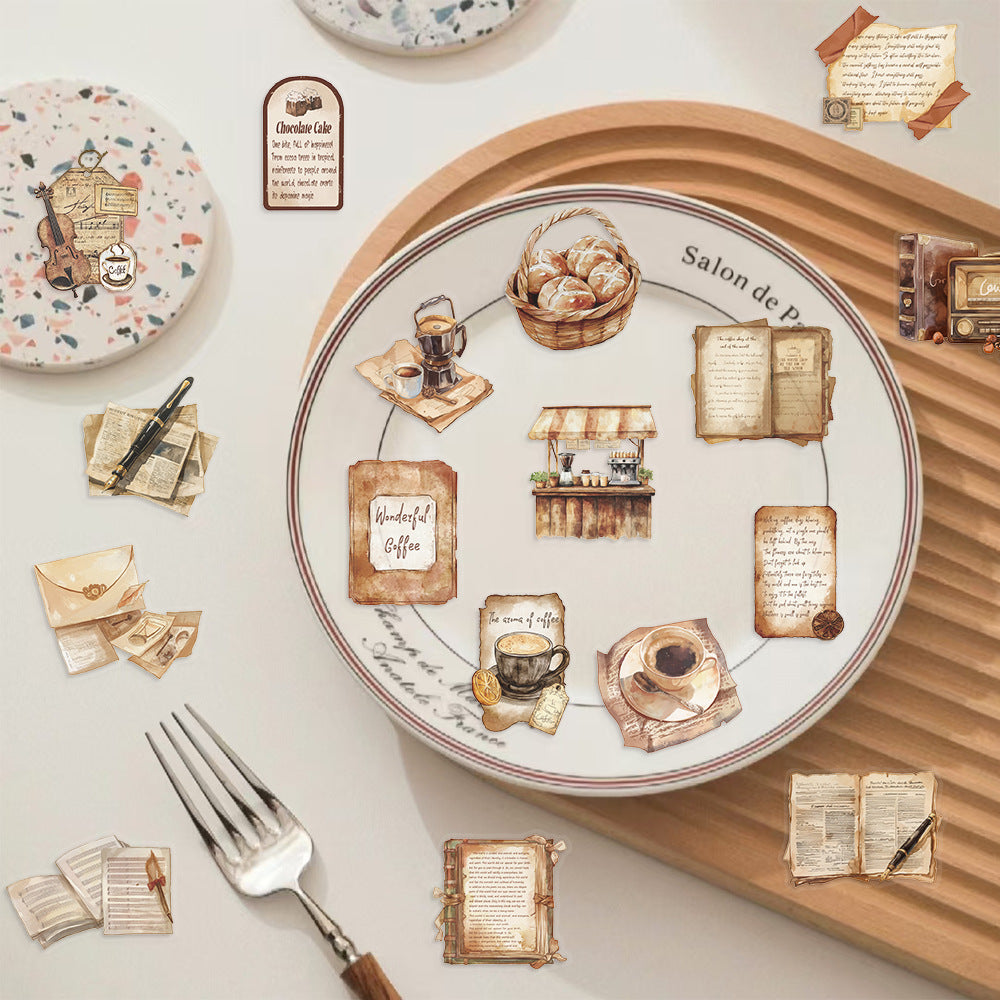 50pcs coffee sticker pack(P26052607)