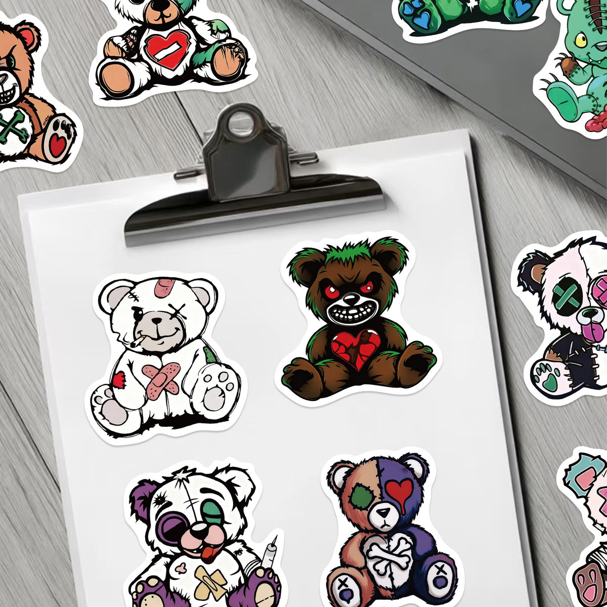 54pcs gothic bear sticker pack(S26082405)