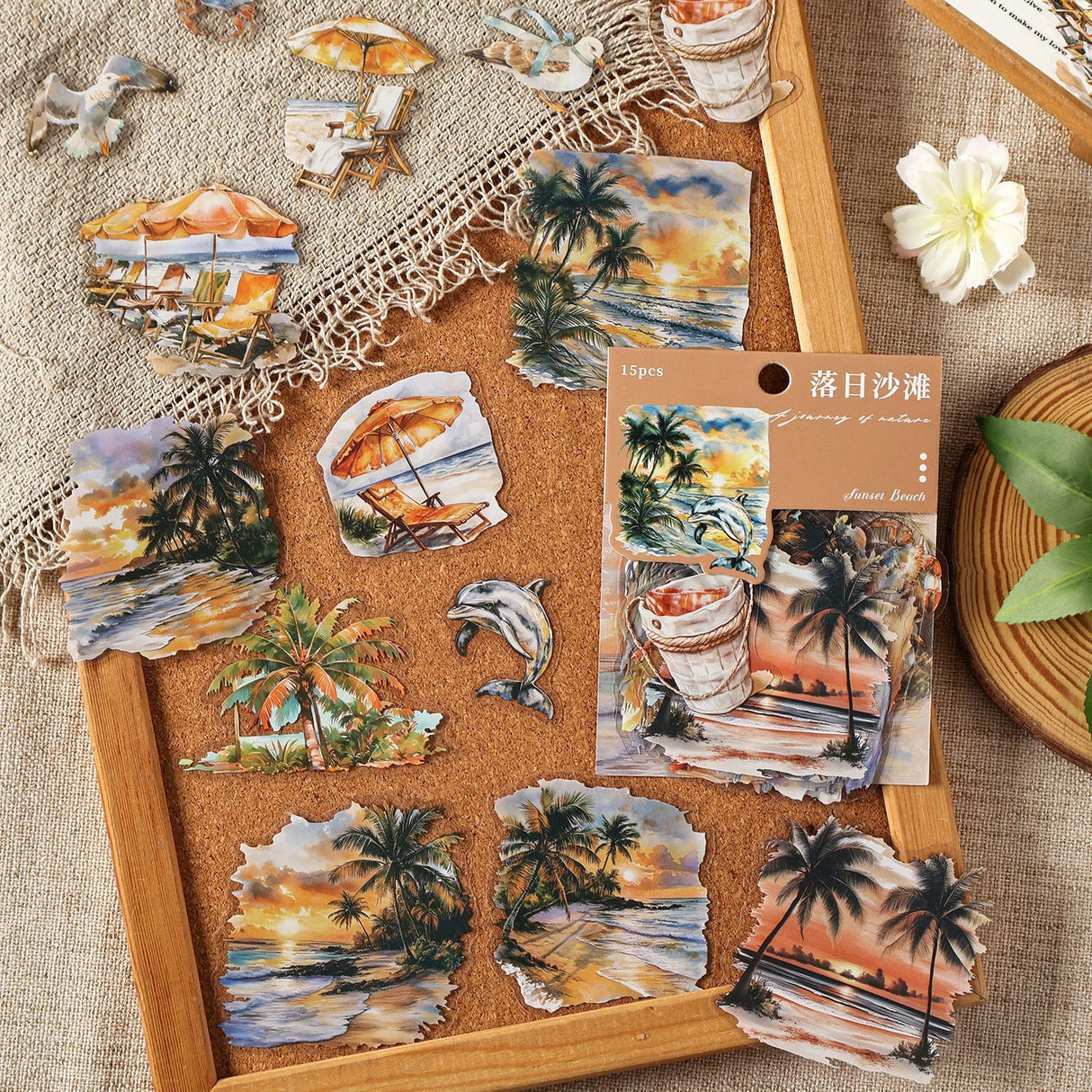 15pcs forest landscape sticker pack (S25072207)