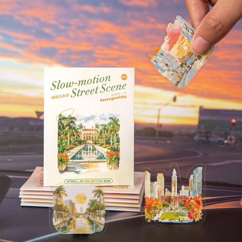 50pcs street scene sticker pack (S25081202)