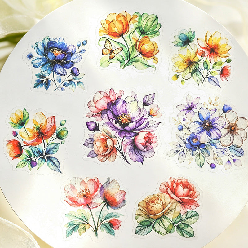 20pcs flower sticker pack(S26071106)