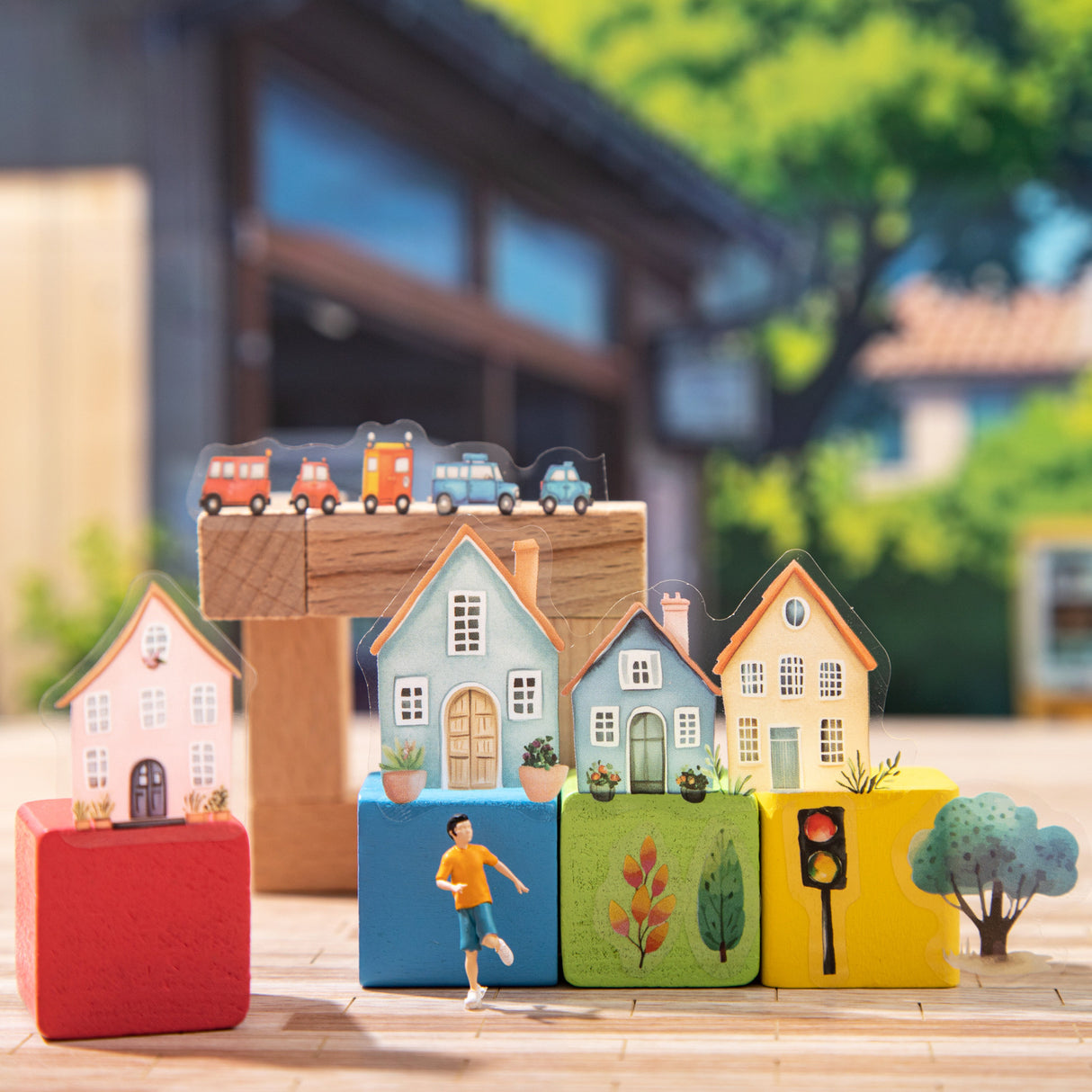 10pcs small town pre-cut sticker book (TZB25071005)