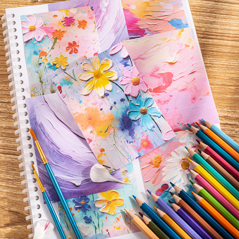 10pcs color painting washi-sticker pack (S25070406)