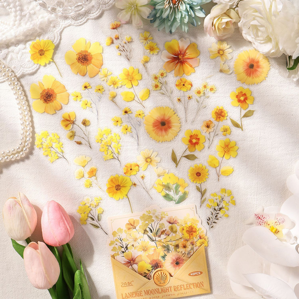 10pcs flower frame sticker pack(S26071408)