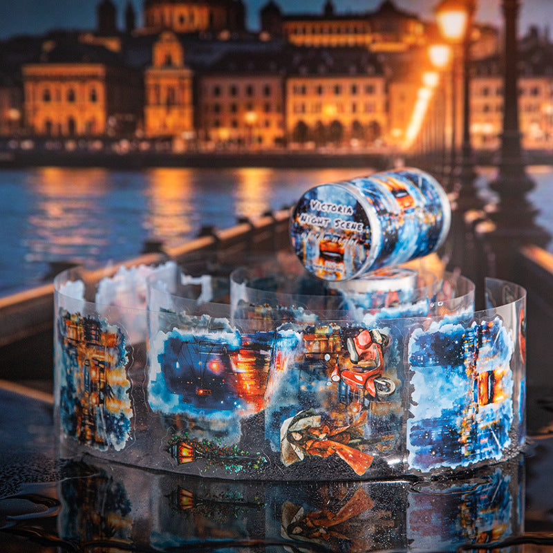 1 roll night scene pre-cut PET-tape (T25070401)