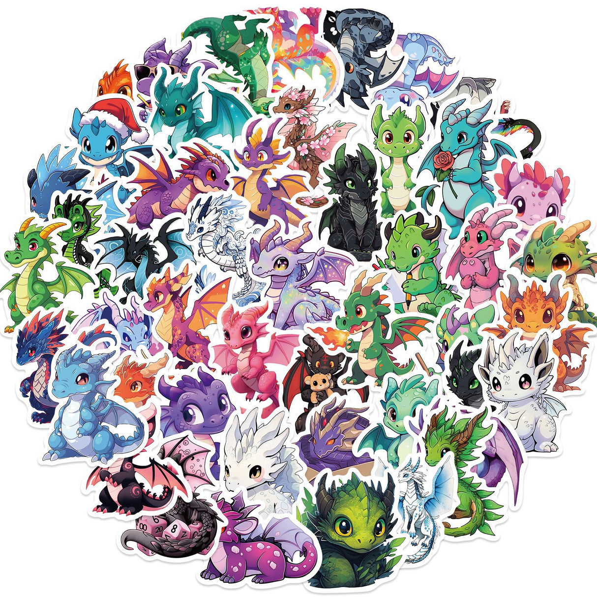 50pcs cute dragon sticker pack(S26051504)