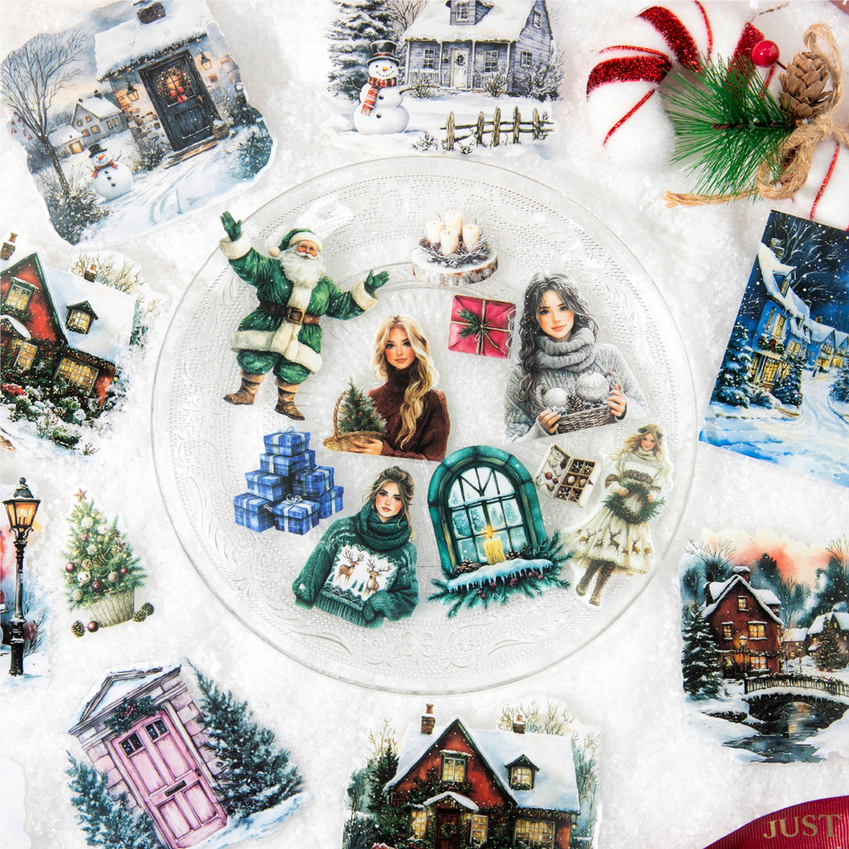 40pcs christmas PET-sticker pack (S25102803)