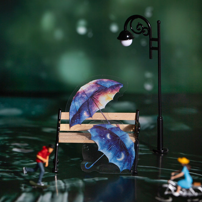 50pcs rainy umbrella PET-sticker pack (S25072905)