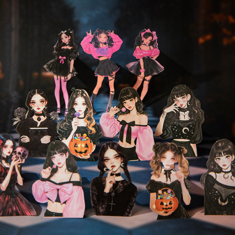 15pcs gothic party girl sticker pack (S25081902)
