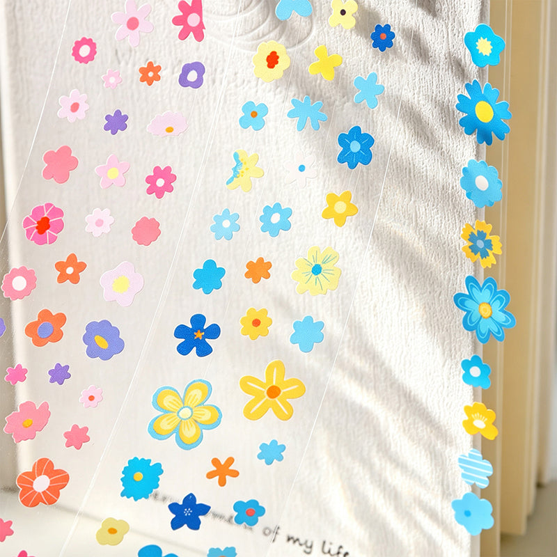 1 roll mini flower pre-cut PET-tape(T26061602)