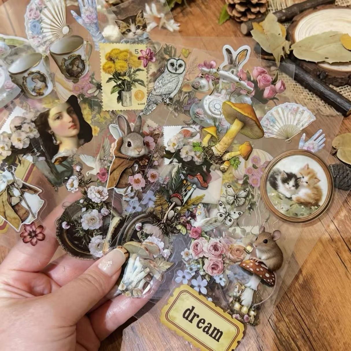 8sheets vintage sticker pack(S26041516)