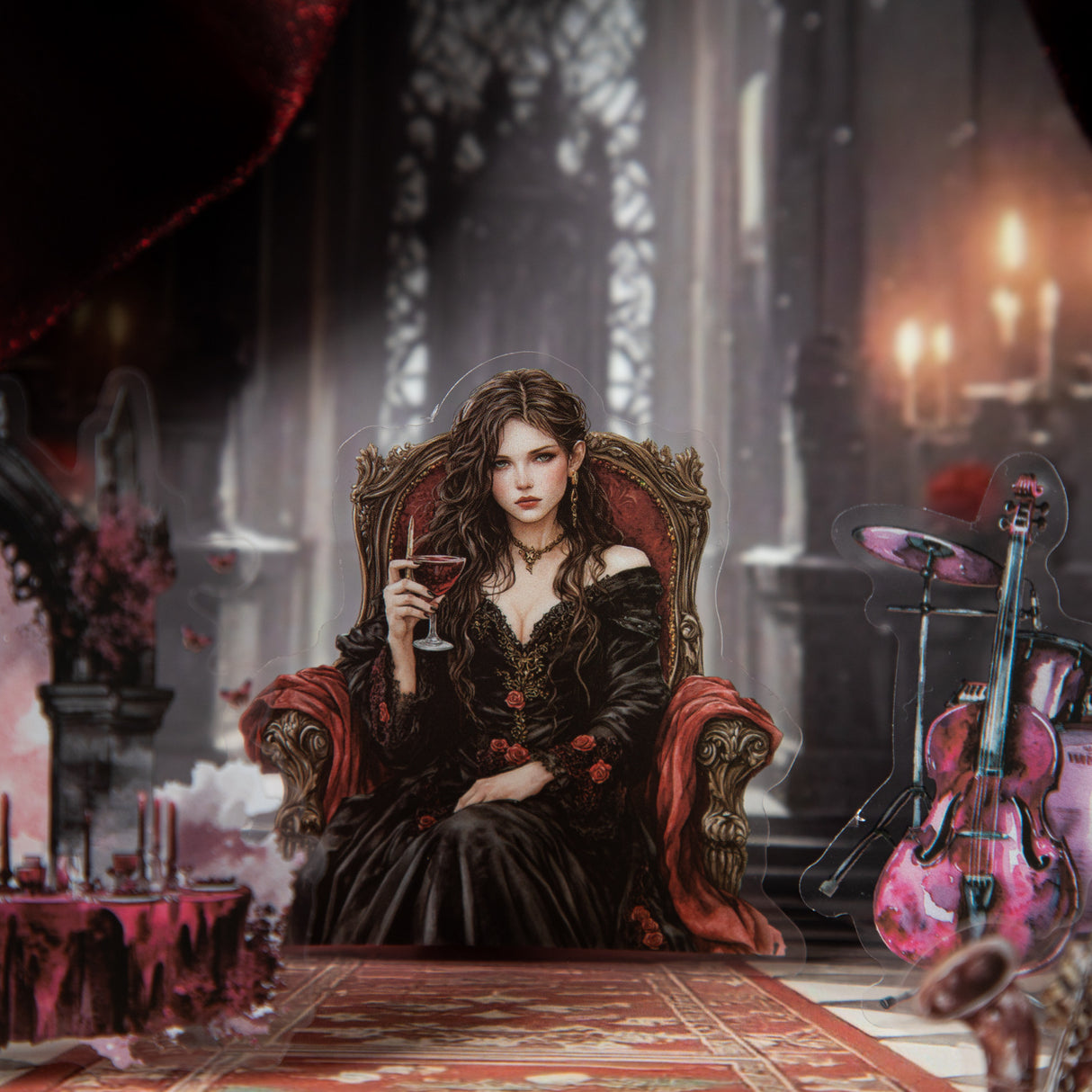 25pcs gothic sticker pack (S25051603)