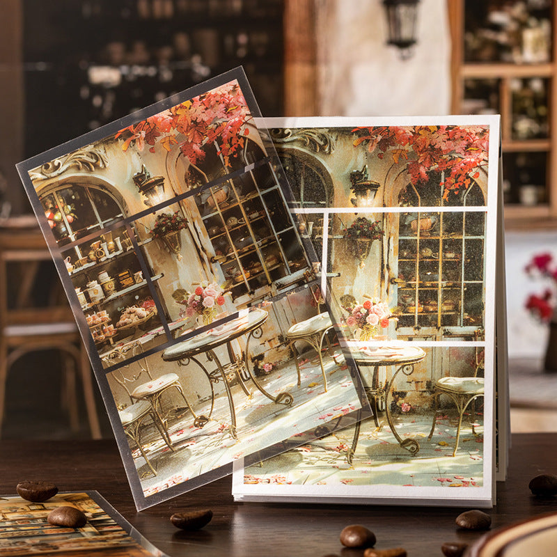 30sheets coffee sticker book (TZB25051903)