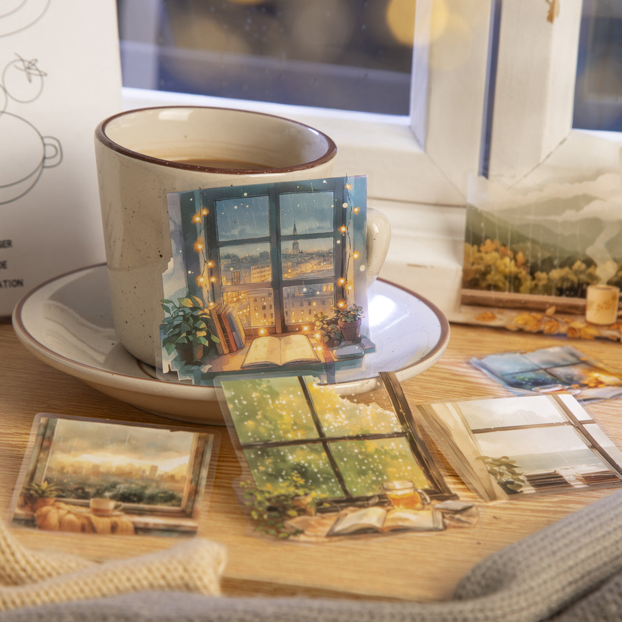 10pcs rainy window PET-sticker pack (S25070403)