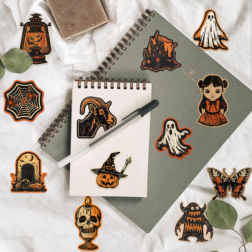 50pcs gothic halloween sticker pack(S26052008)