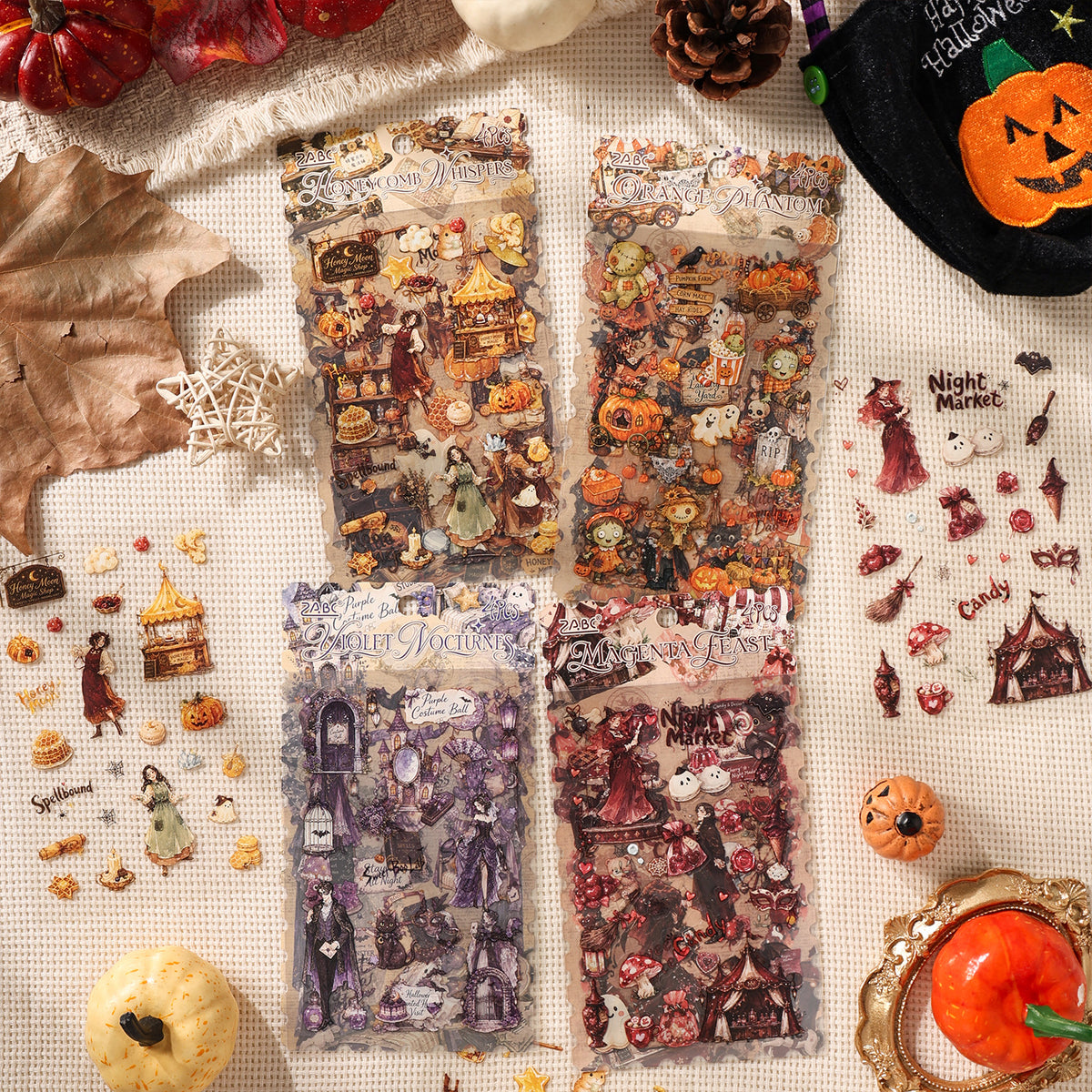 Halloween sticker pack 4 sheets