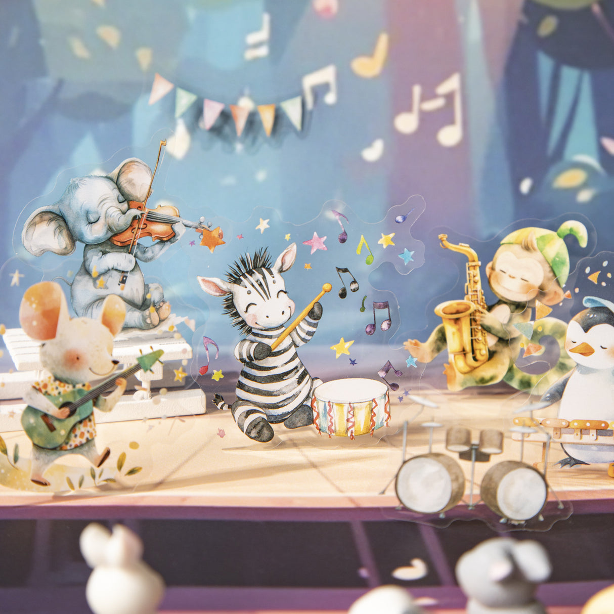 15pcs animal concert sticker pack (S25070806)