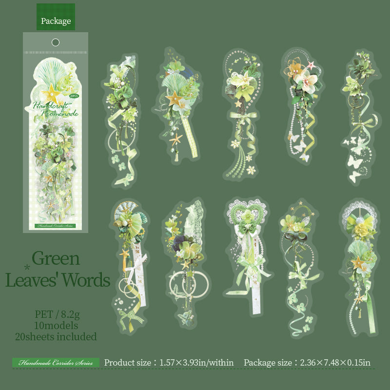 20pcs flower sticker pack(S26062303)