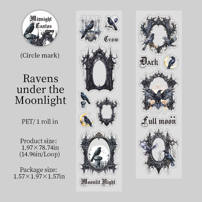 1 roll dark gothic PET-tape (T26031703)