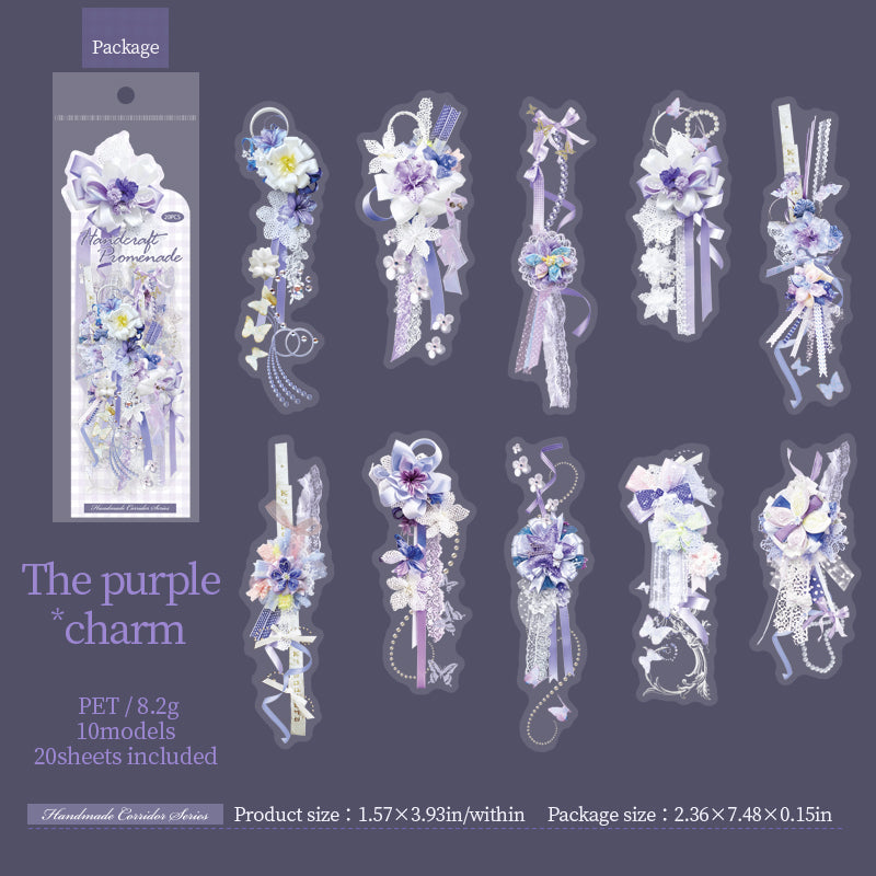 20pcs flower sticker pack(S26062303)