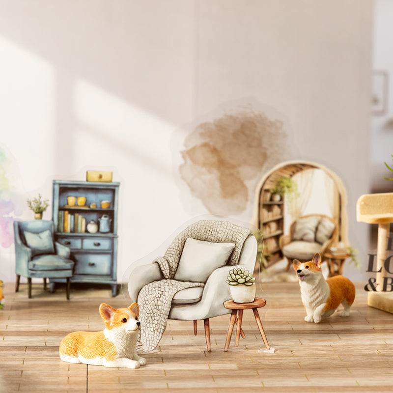 30pcs colorful corner PET-sticker pack (S25080306)