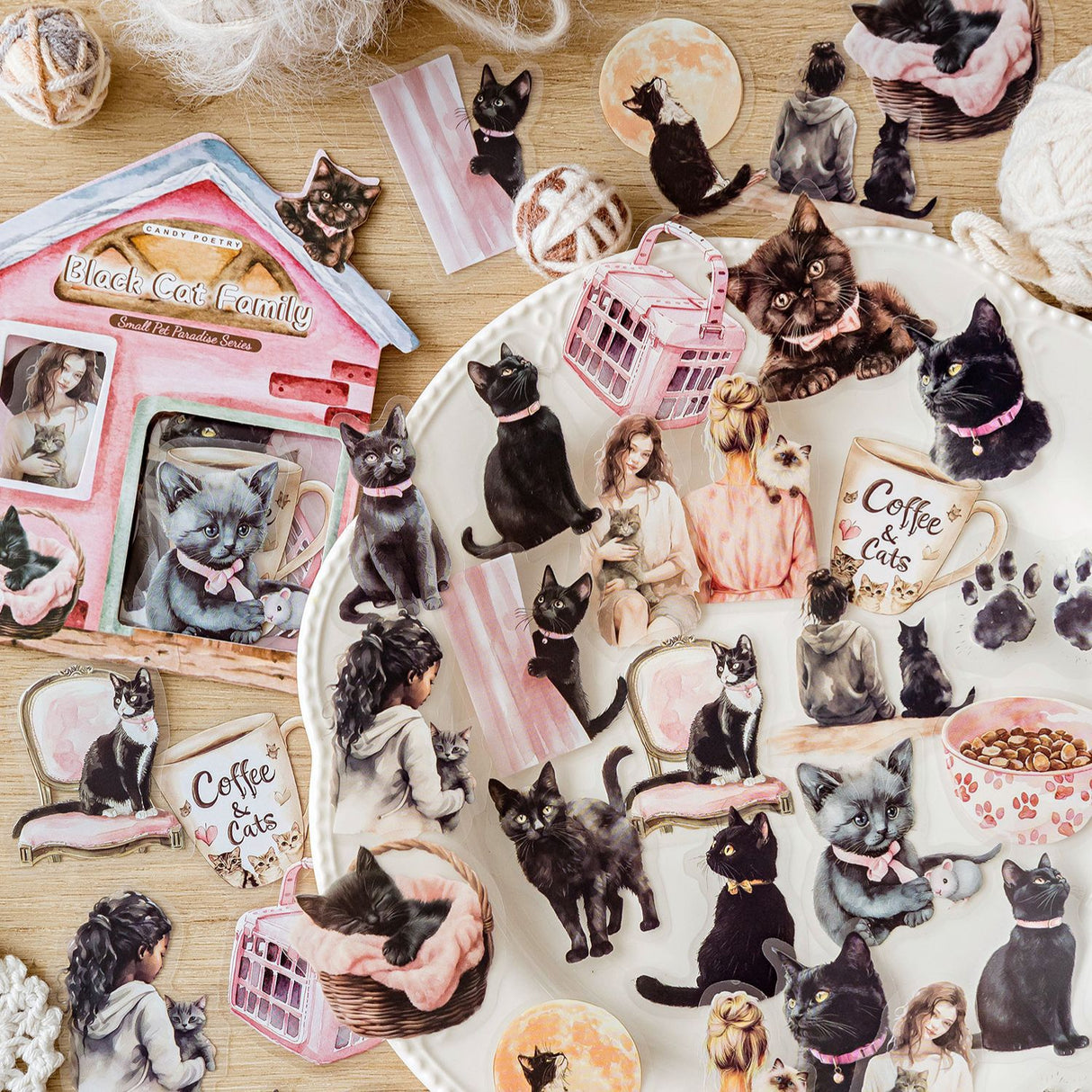 40pcs cat and dog sticker pack (S25070407)