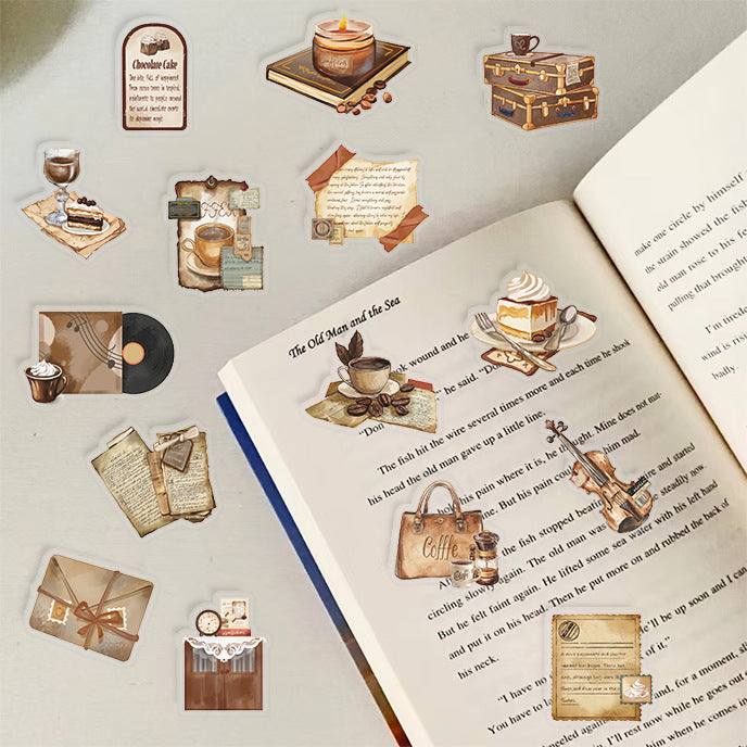50pcs coffee sticker pack(P26052607)