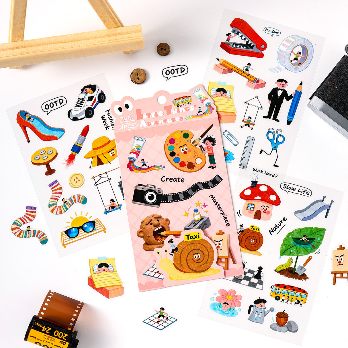 4sheets cute sticker pack (S26041703)